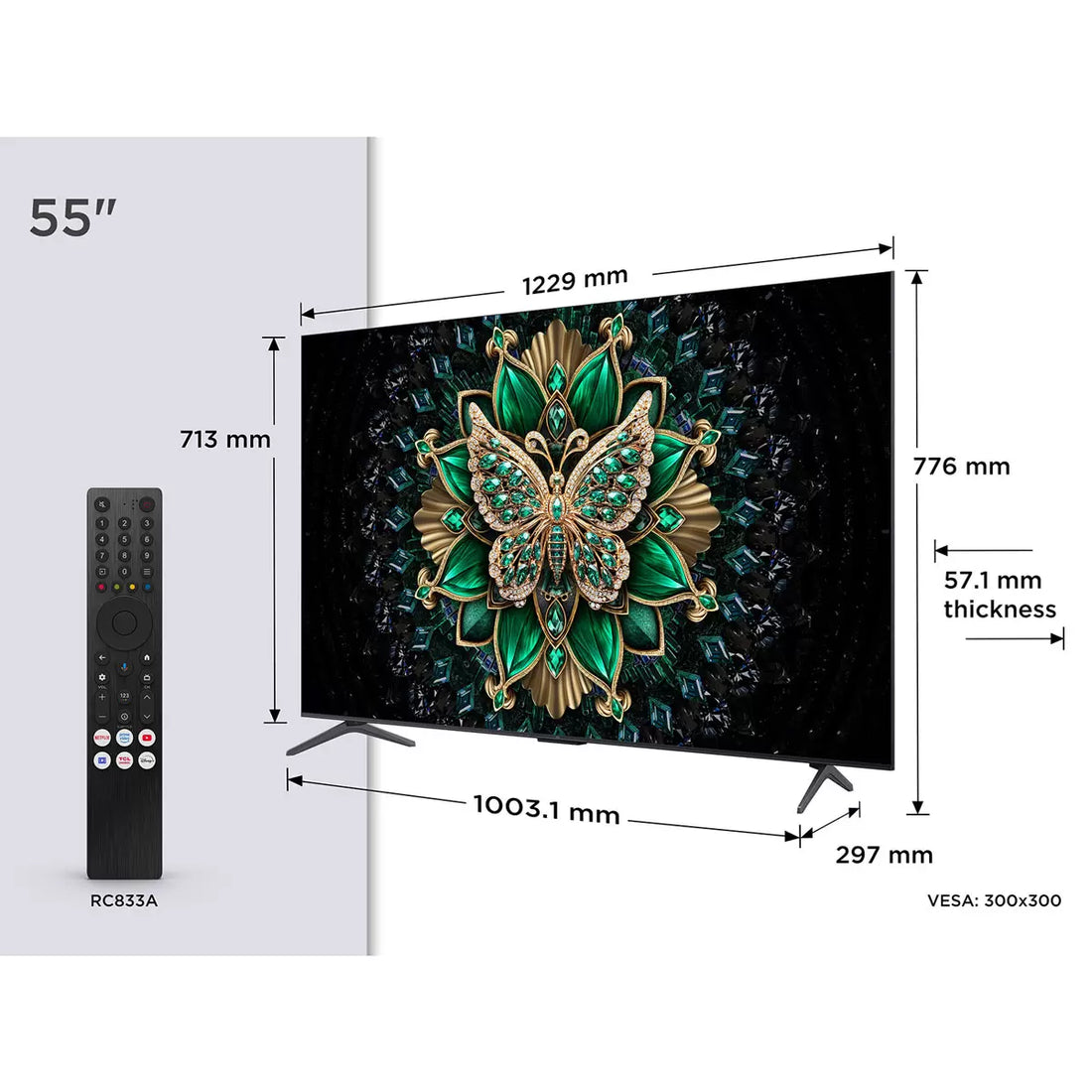 TCL 55C6K 55 Inch Mini LED Smart TV
