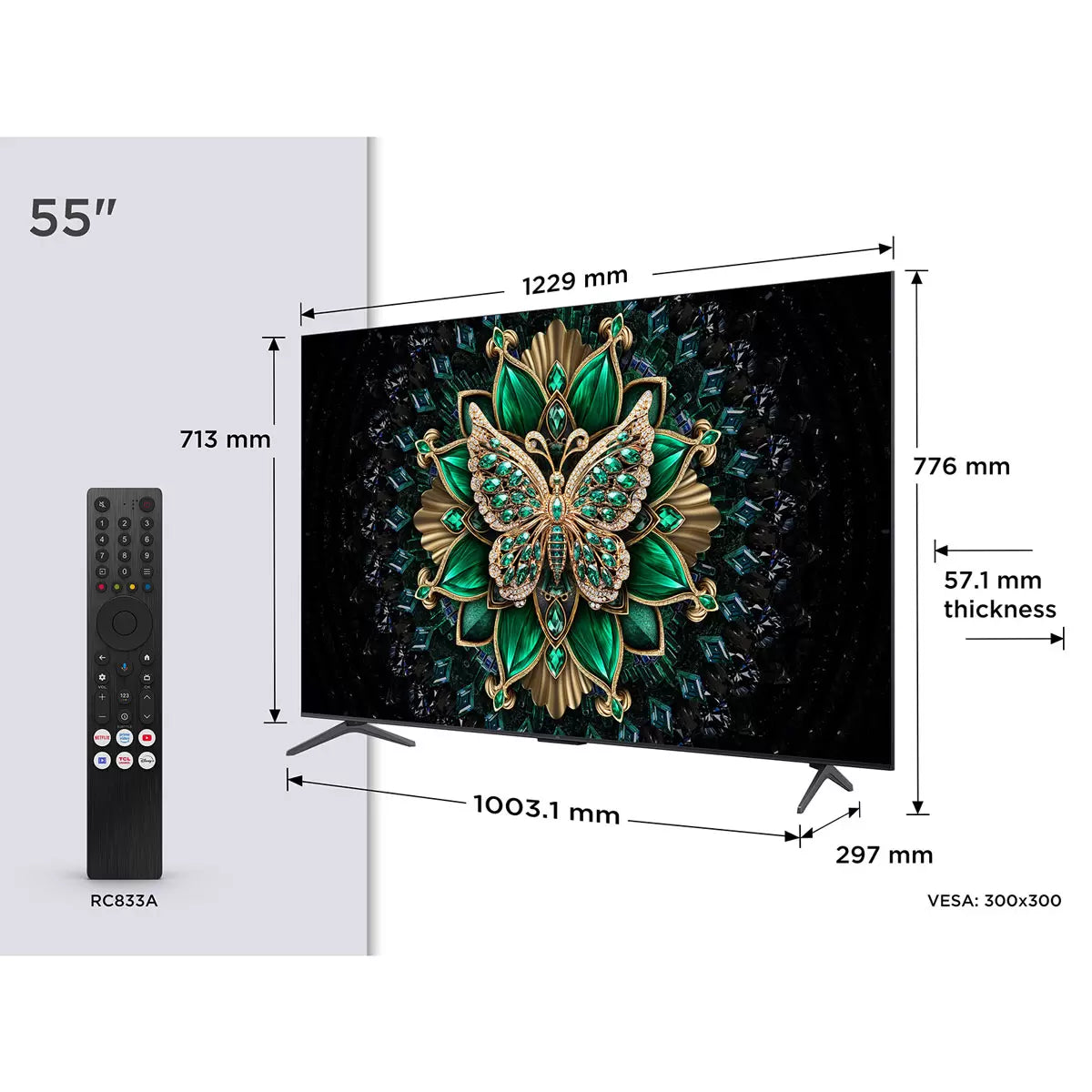 TCL 55C6K 55 Inch Mini LED Smart TV