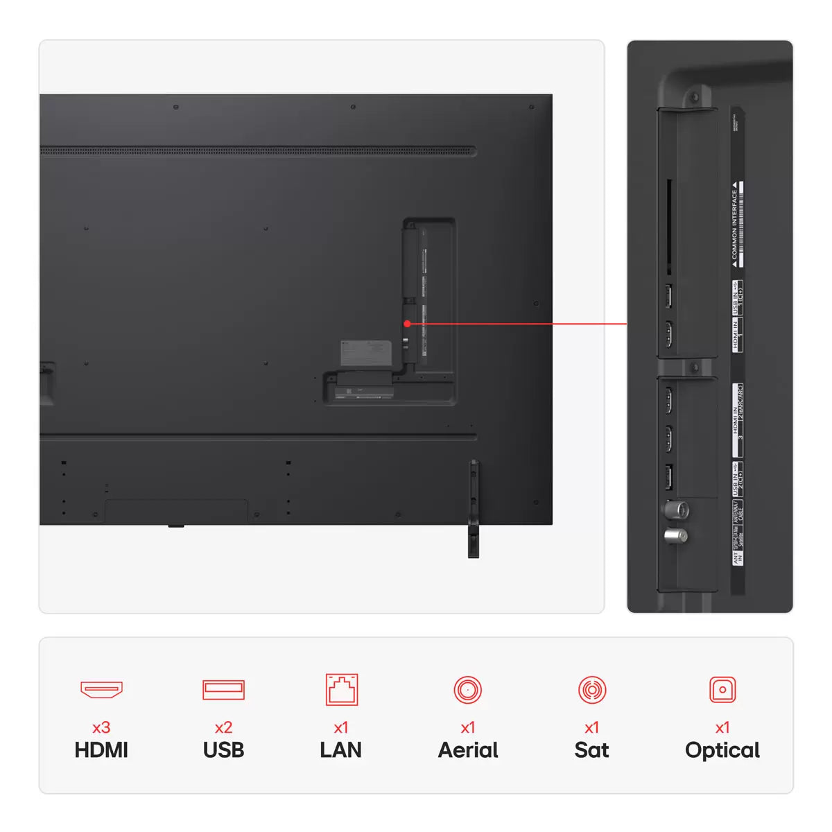 LG 75QNED80A6A 75 Inch QNED 4K Ultra HD Smart TV