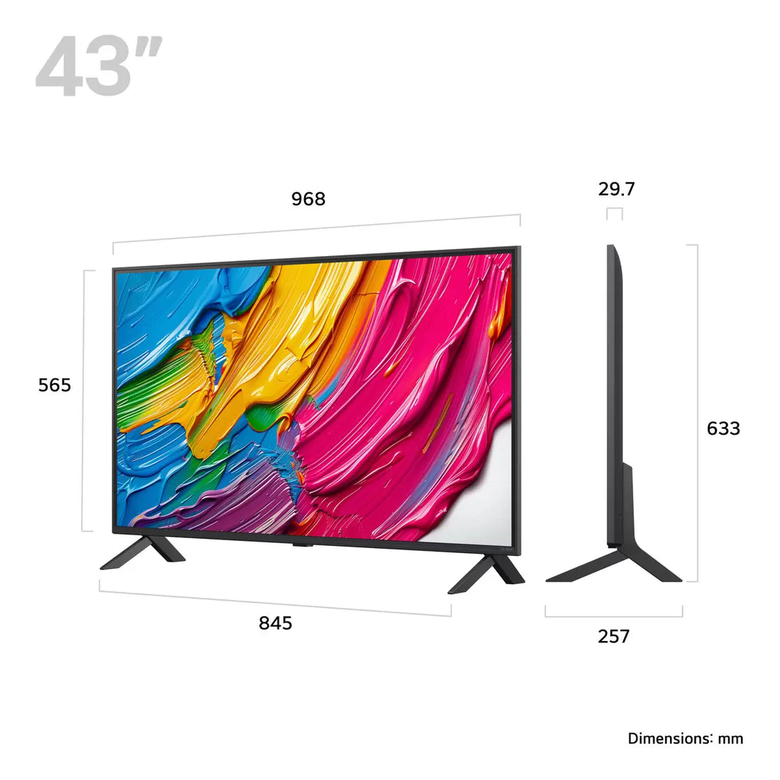 LG 43QNED80A6A 43 Inch QNED 4K Ultra HD Smart TV