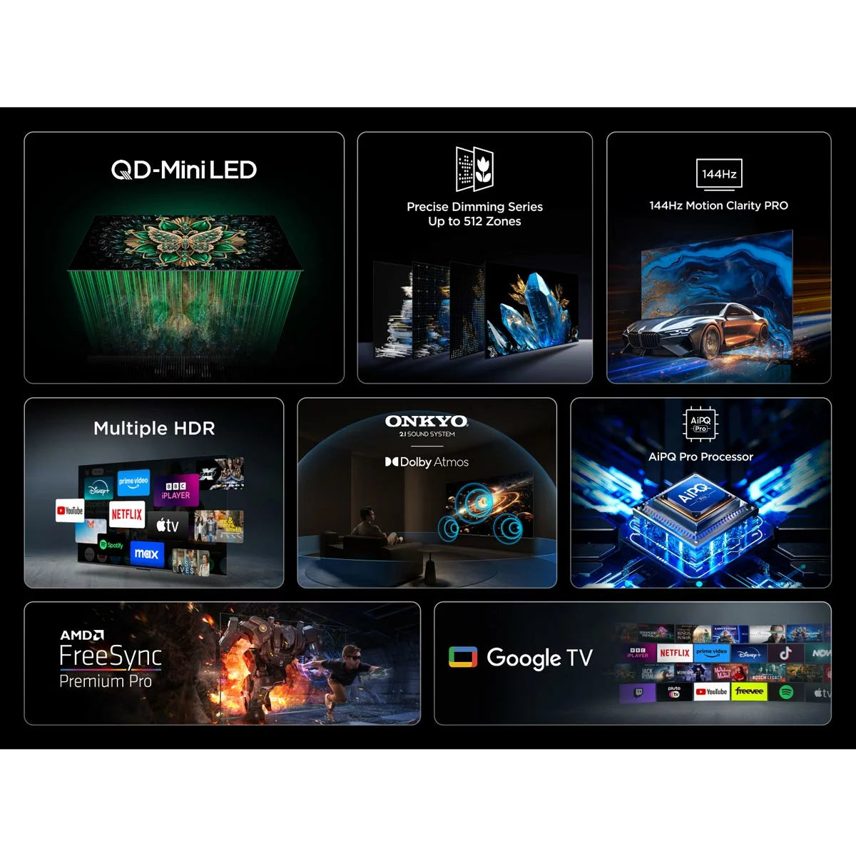 TCL 85C6K 85 Inch Mini LED Smart TV