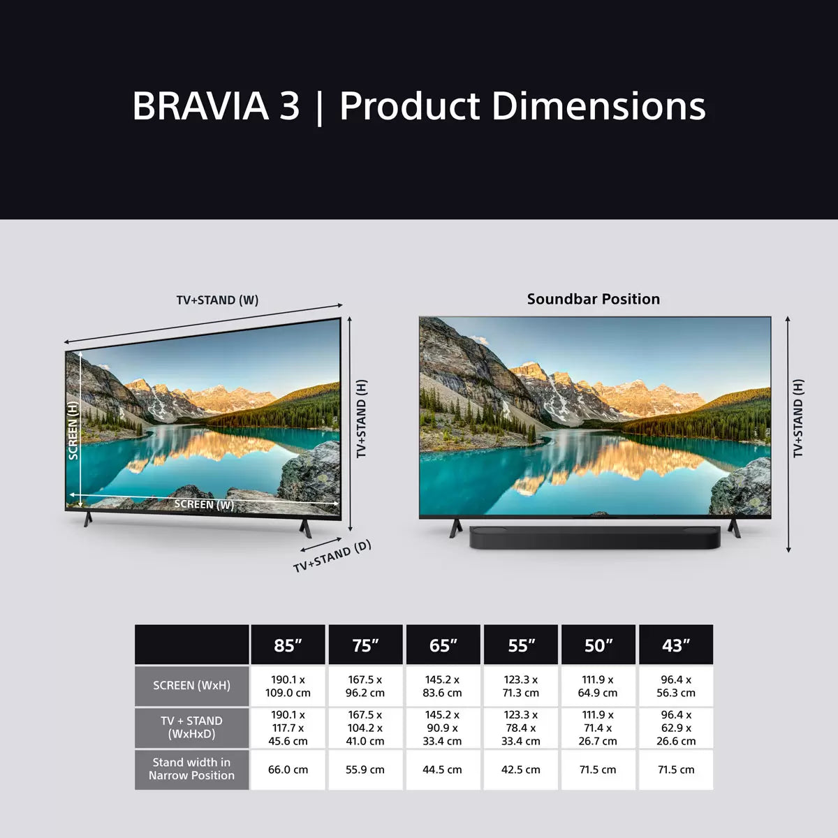 Sony Bravia 3 K43S38BP 43 inch 4K Ultra HD Smart TV