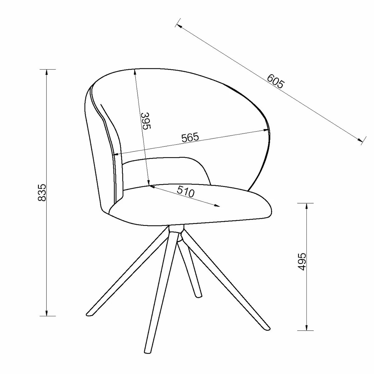 Bentley Designs Alisa Round Sintered Stone Dining Table + 4 Grey Swivel Chairs
