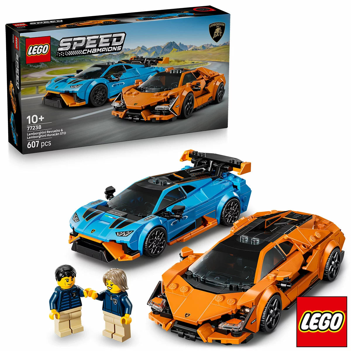 LEGO Speed Champions Lamborghini Revuelto & Huracán STO - Model 77238 (10+