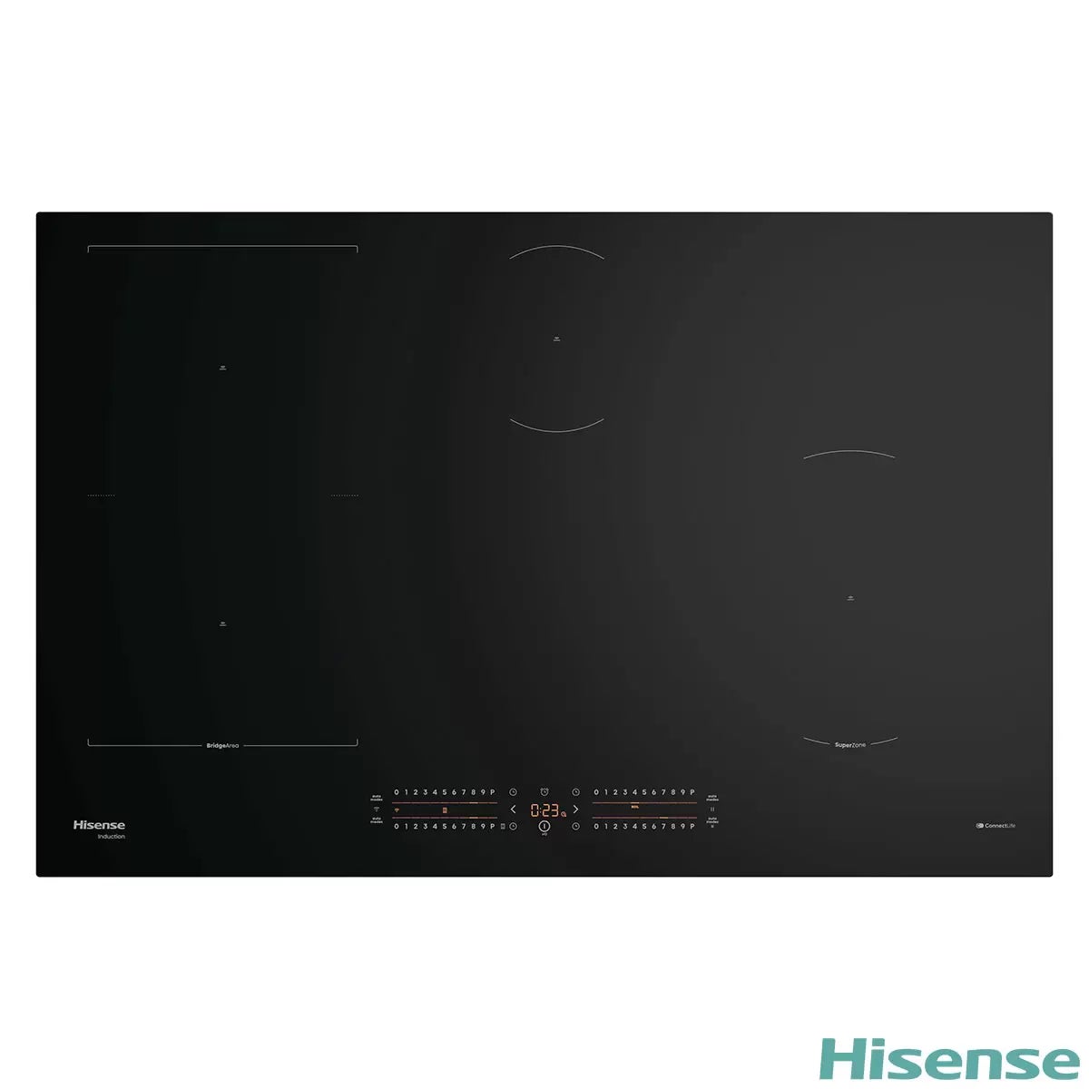 Hisense Hi6 HI8432BSCWF 80cm Induction Hob with Bridge Zone, in Black