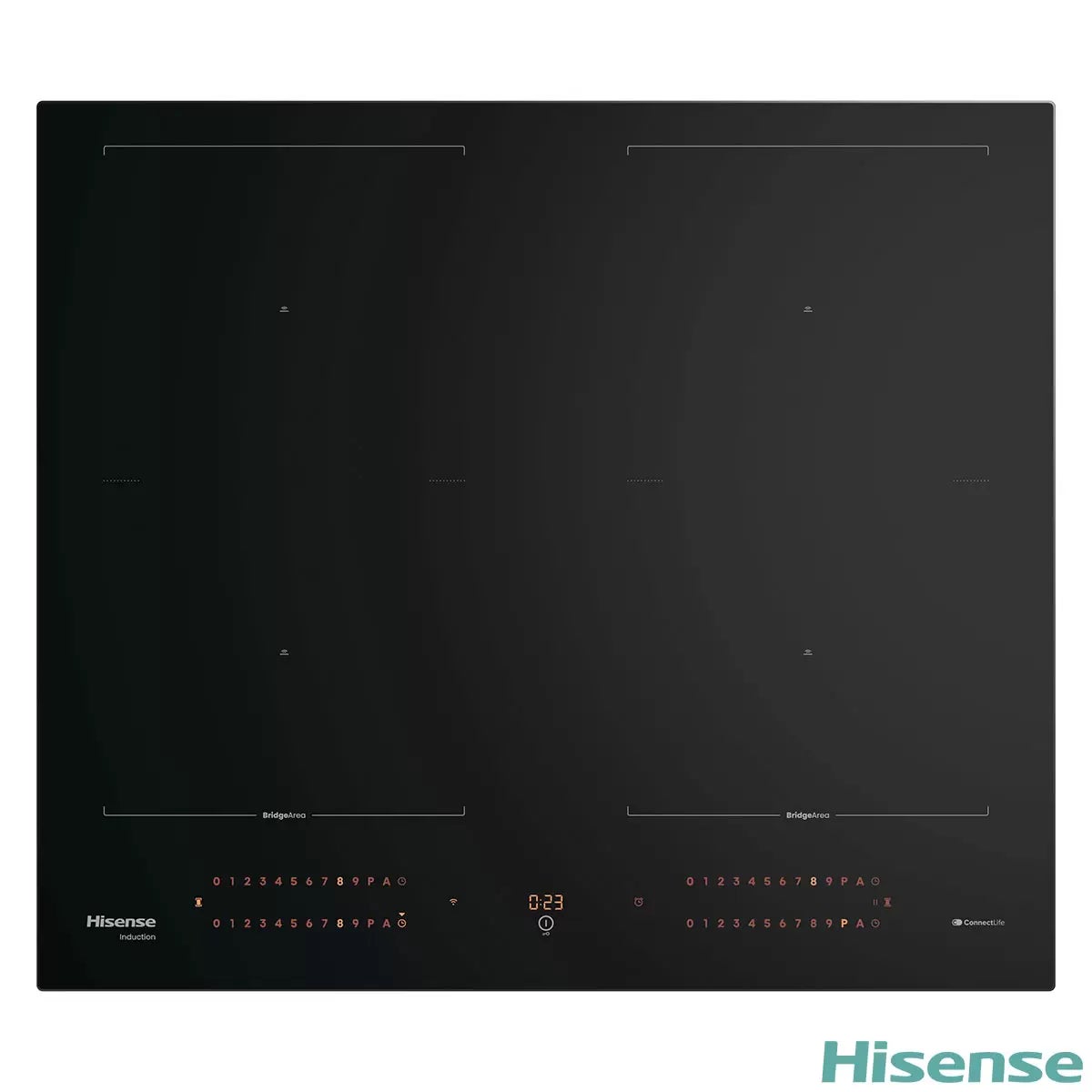 Hisense Hi8 HI6443BSCWF 60cm Induction Hob with Area Flex, in Black