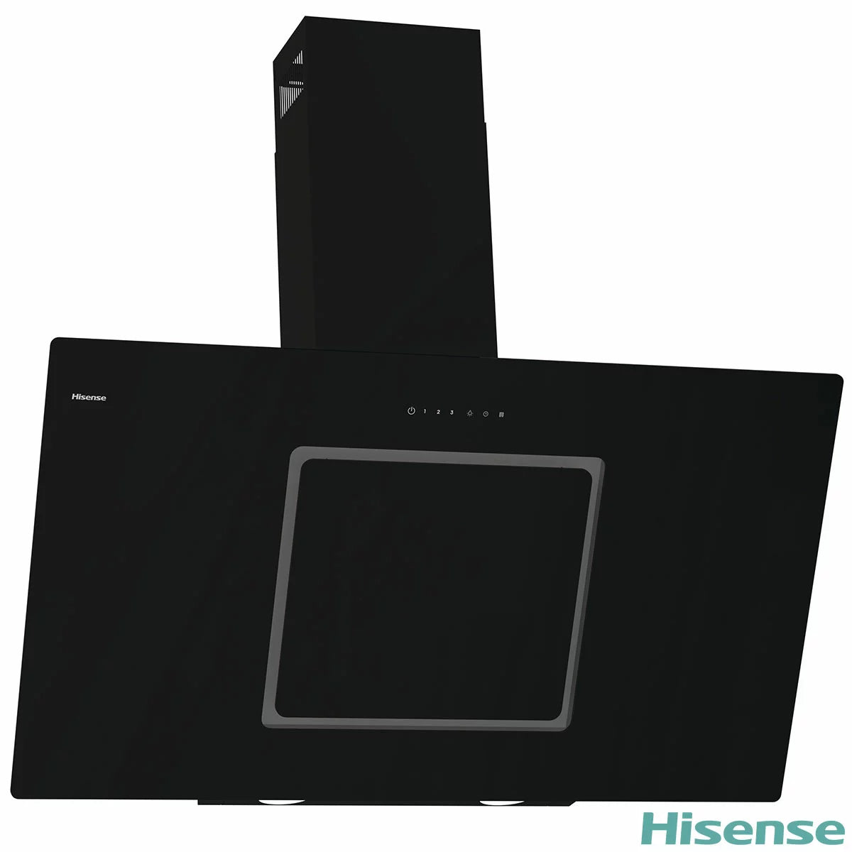 Hisense Hi6 CH10IN14BBUK 100cm Chimney Cooker Hood, A Rated in Black Glass