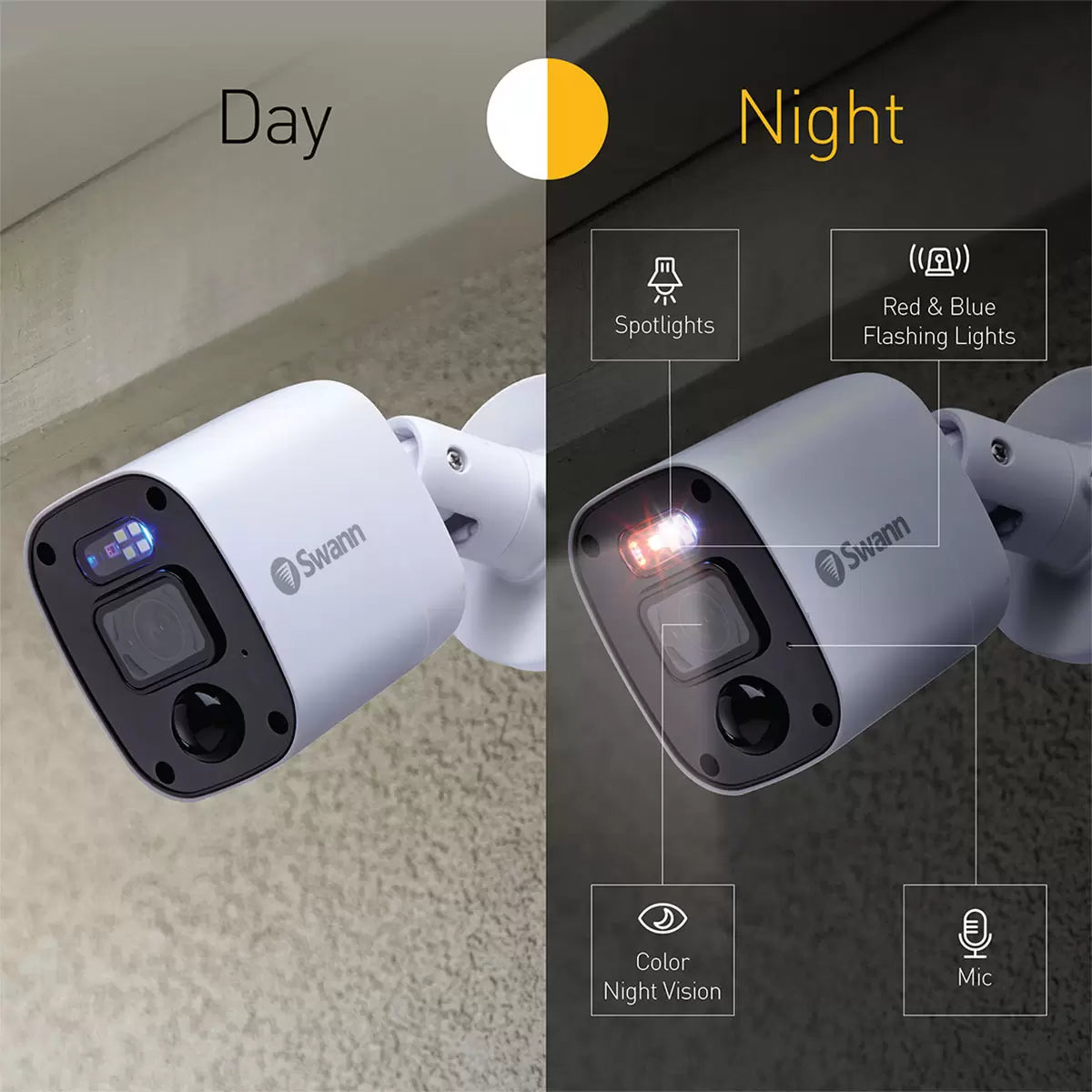 Swann 4MP (2K) DVR 8 x Channel / 4 x PRO-2KMQB Bullet Cameras with 1TB HDD