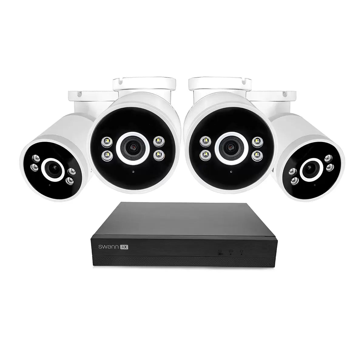 Swann 4K NVR 8 x Channel / 4 x NHD-ADVANXB Bullet Cameras with 1TB HDD