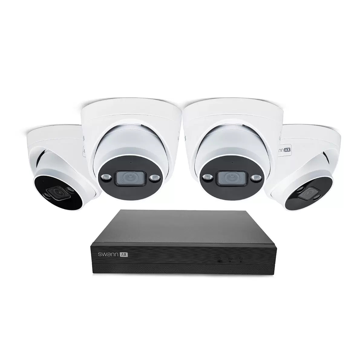 Swann 4K NVR 8 x Channel / 4 x NHD-ADVANXB Dome Cameras with 1TB HDD