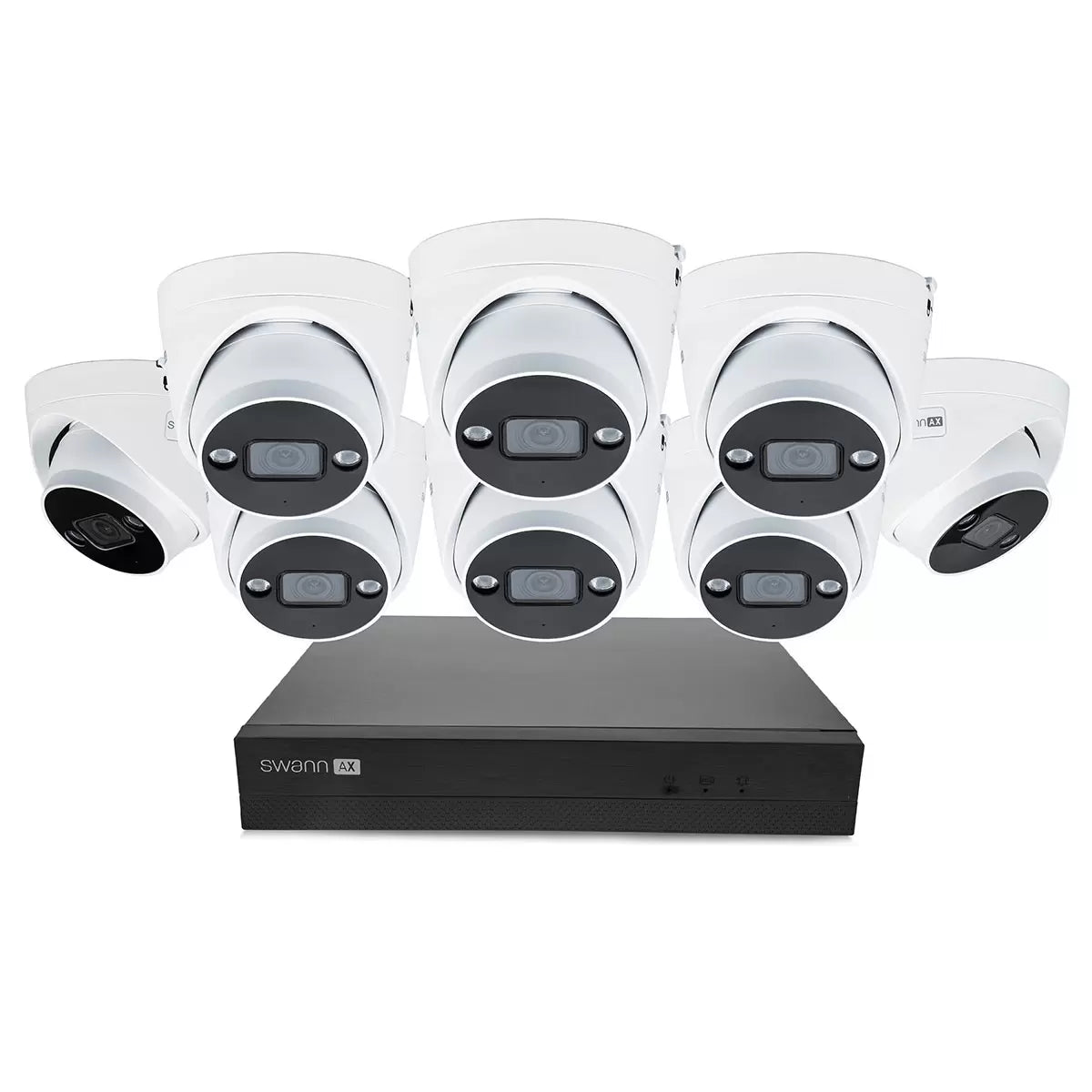 Swann 4K NVR 16 x Channel / 8 x NHD-ADVANXD Dome Cameras with 2TB HDD SWNVK-16ADVANX8B-EU