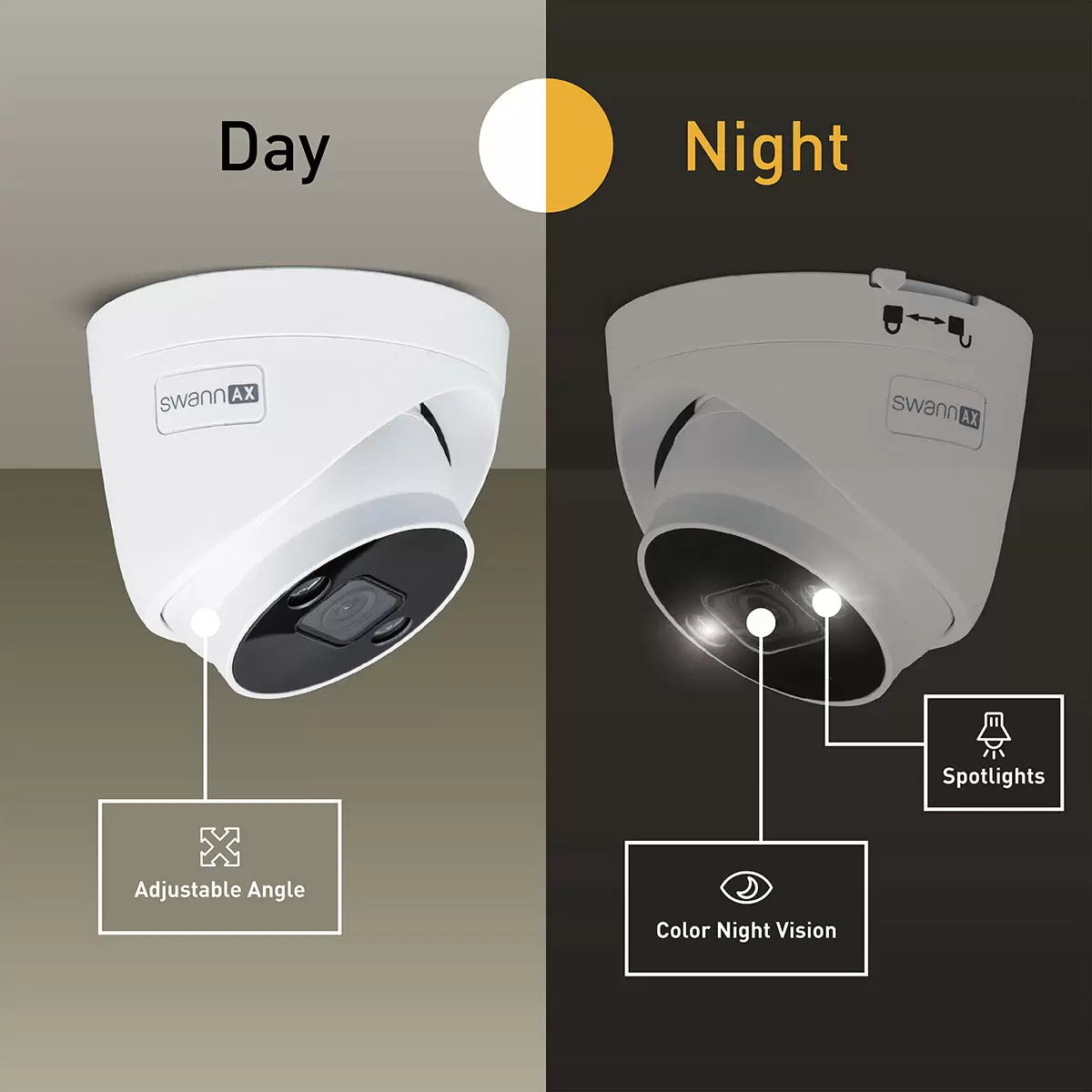 Swann 4K NVR 16 x Channel / 8 x NHD-ADVANXD Dome Cameras with 2TB HDD SWNVK-16ADVANX8B-EU