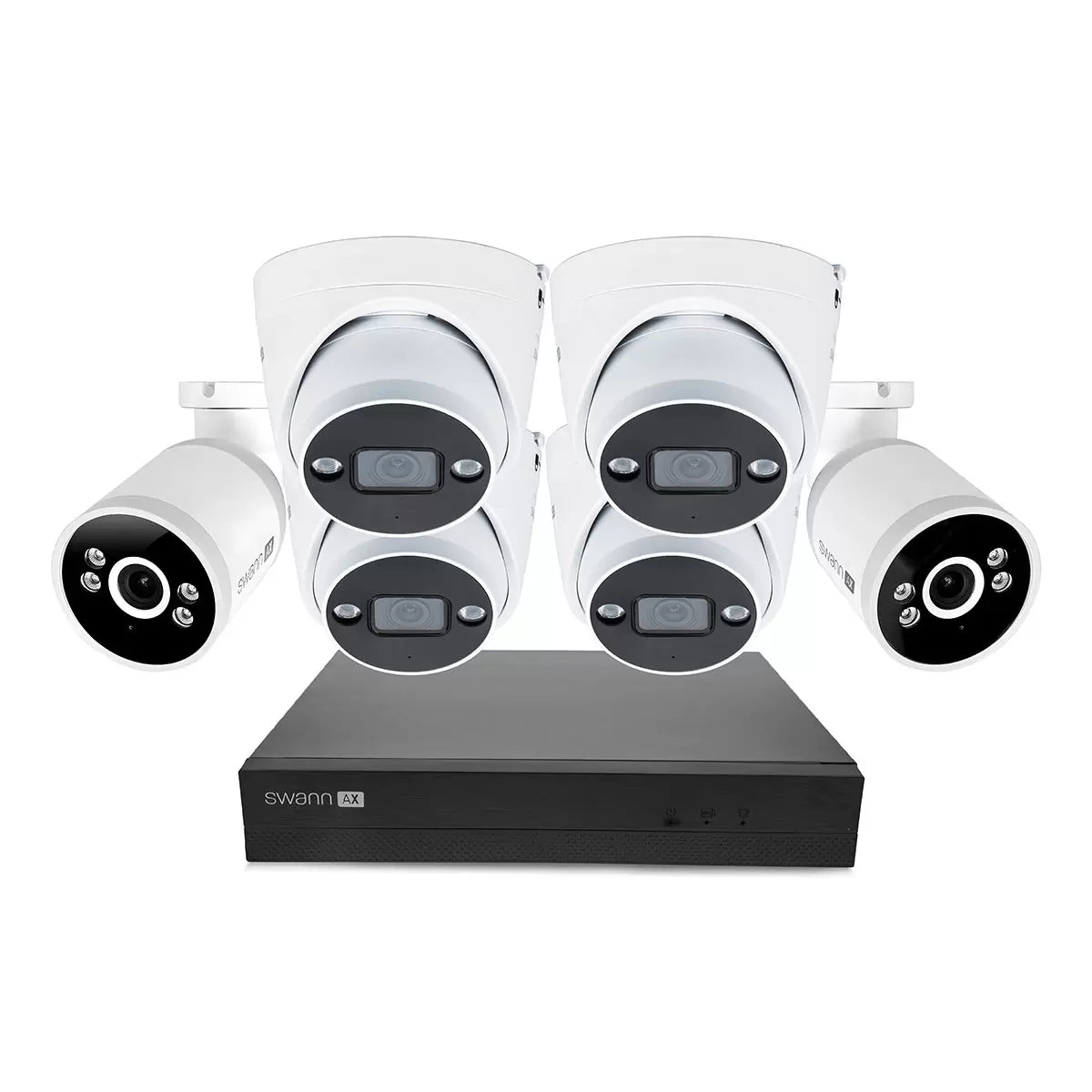 Swann 4K NVR 8 x Channel / 4 x NHD-ADVANCXD Dome & 2 x NHD-ADVANCXB Bullet Cam