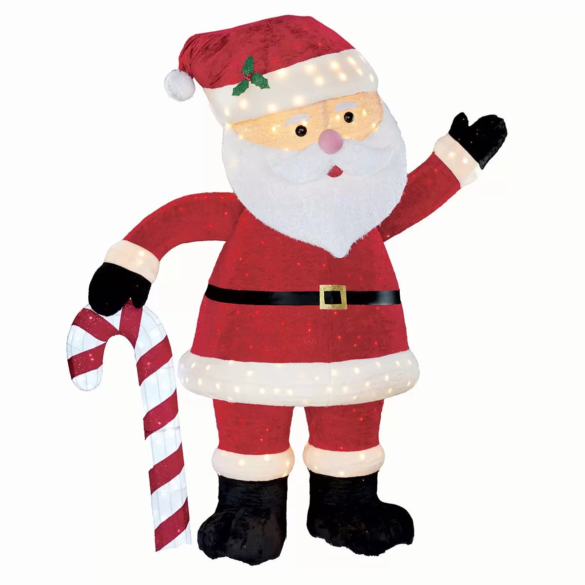9ft Pop Up Santa With LED Lights, view 2