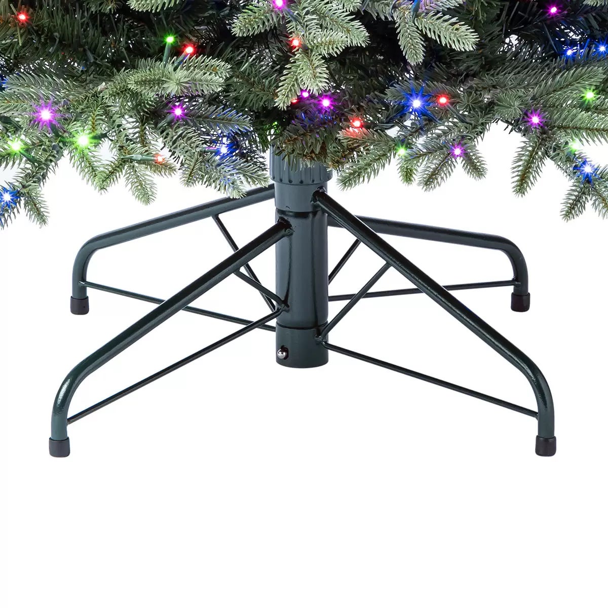 6.5ft (1.98m) Pre-Lit Aspen Artificial Christmas Tree with 1200 Colour Changing Micro LED Lights, view 6