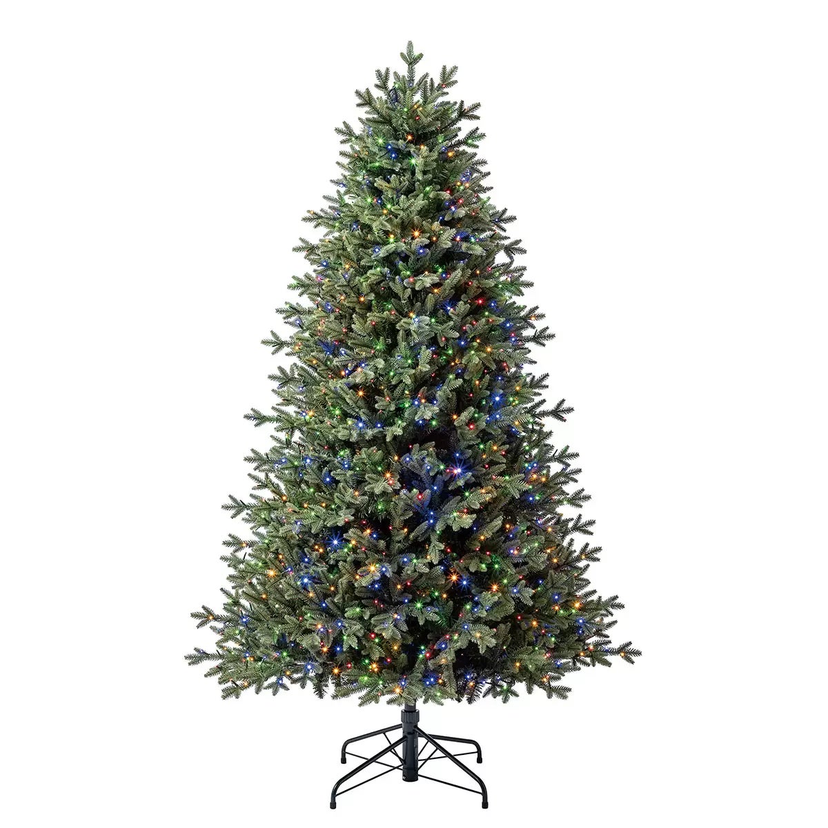 6.5ft (1.9m) Pre-Lit Aspen Artificial Christmas Tree with 1,500 Colour Changing Micro LED Lights, view 4