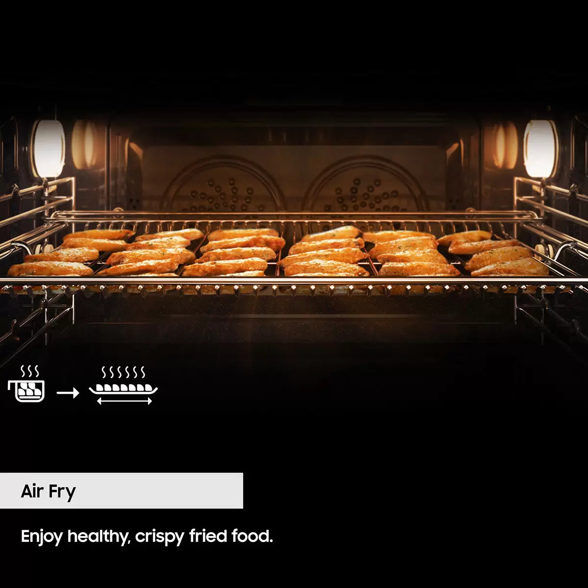 Samsung Series 5 Dual Cook Flex NV7B5750TAK/U4 76L Smart Oven, A+ Rating