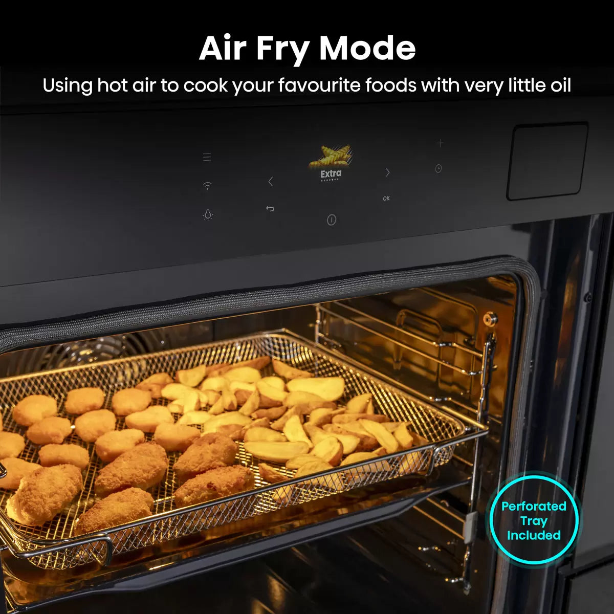 Hisense Hi8 BlackLine BAS6PH8BUKWF Built In Electric Pyrolytic, Single Oven