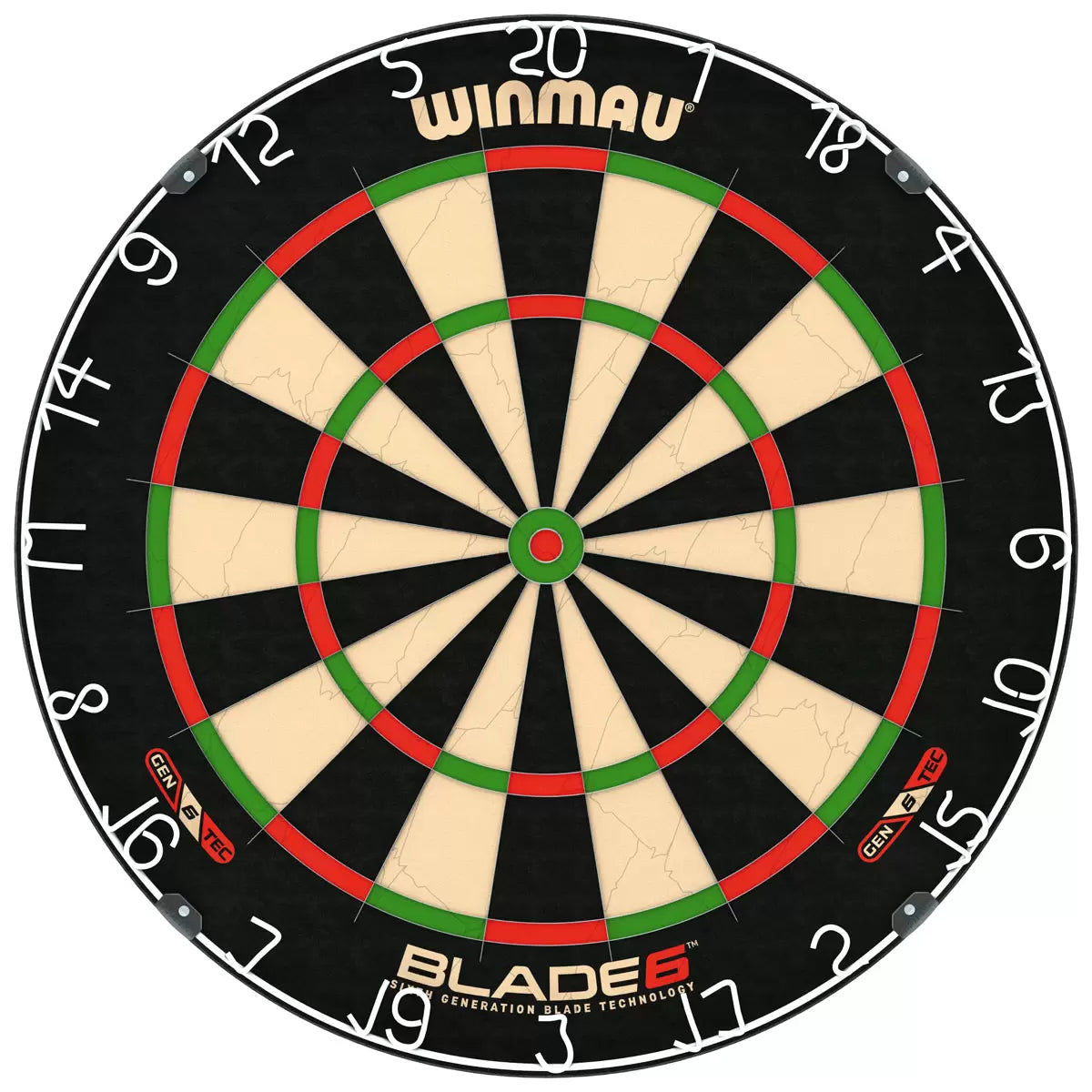 Winmau Blade 6 Dartboard with Darts & Oche Line