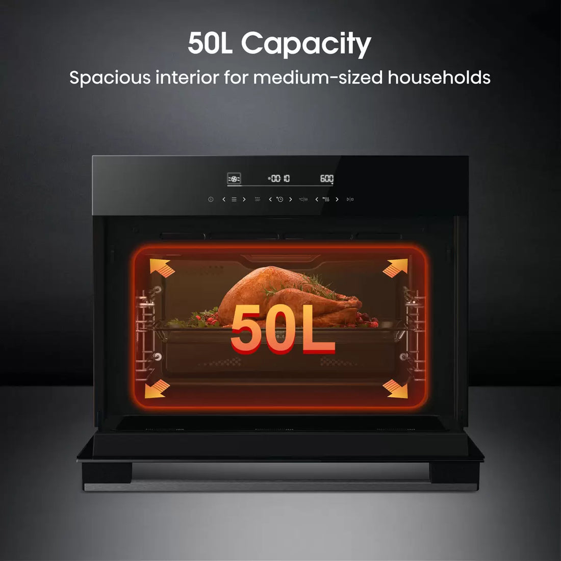 Hisense Hi6 BlackLine BIM45342ADBGUK Built-In Electric Single Oven