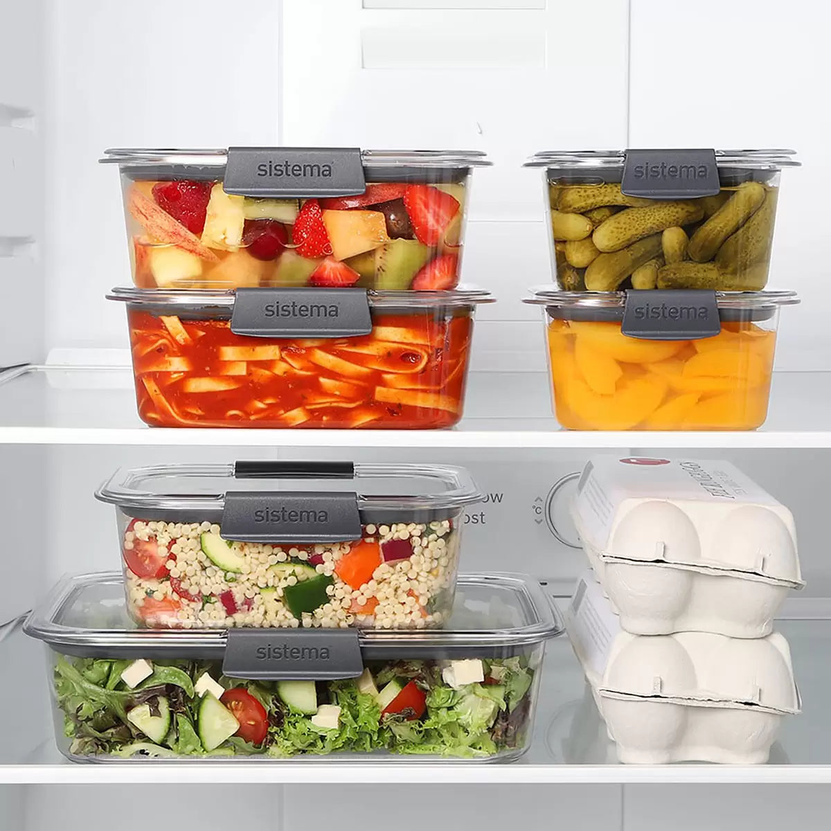Sistema Brilliance Food Storage Set, 14 Piece