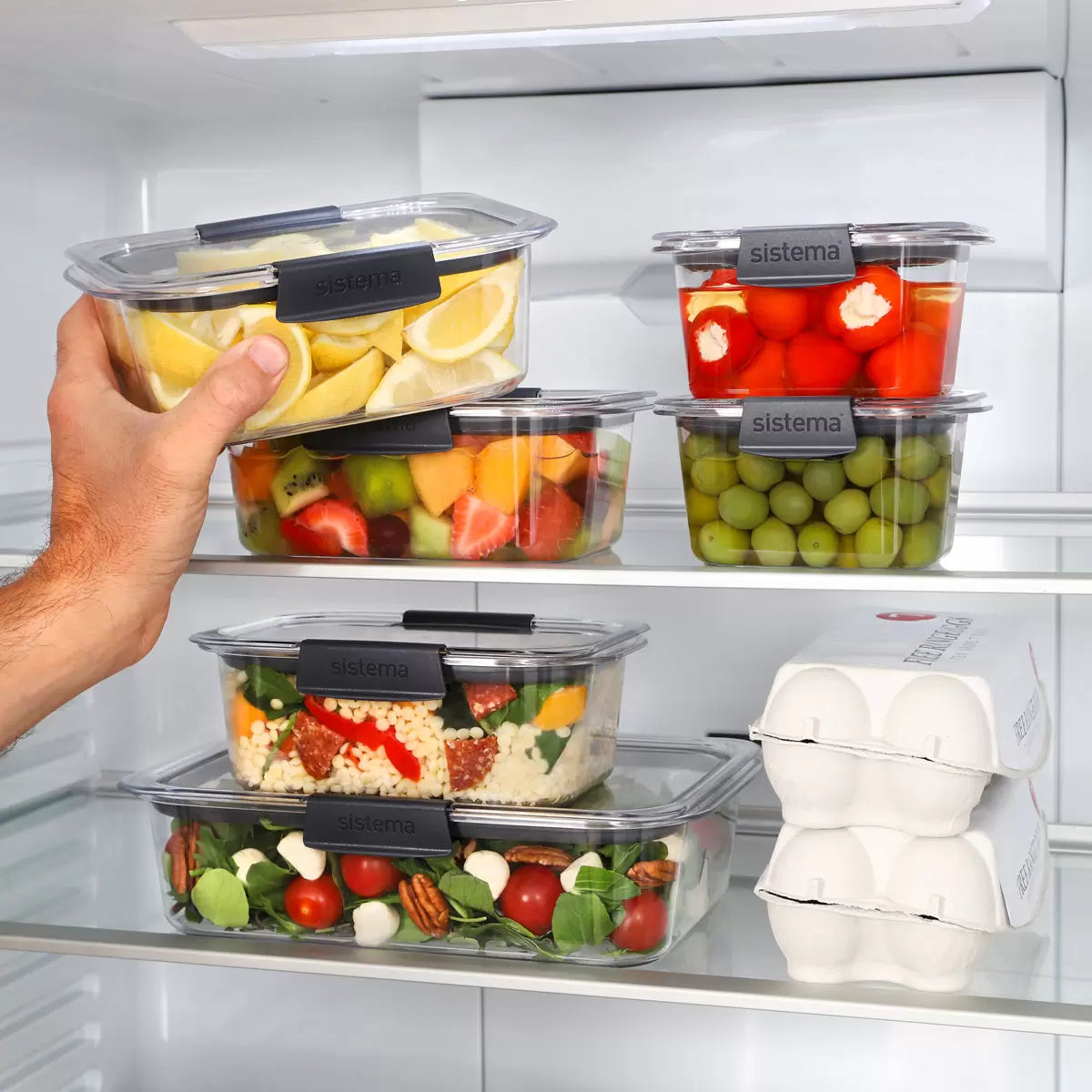 Sistema Brilliance Food Storage Set, 14 Piece