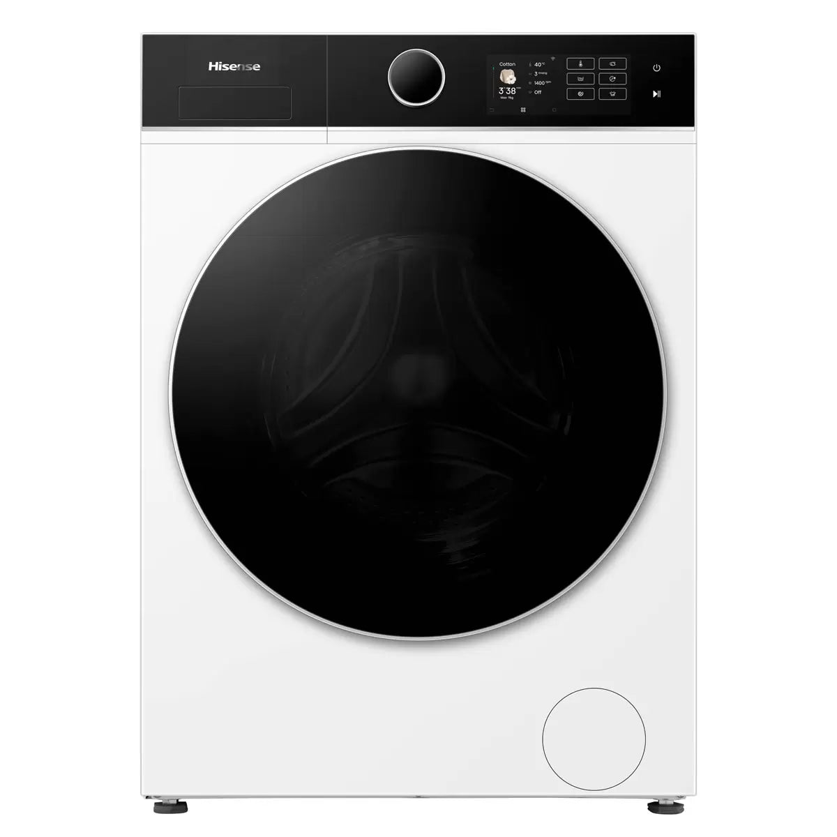 Hisense KitchenFit 5i Series WF5I9043BWFS, 9kg Washing Machine, A Rated in White