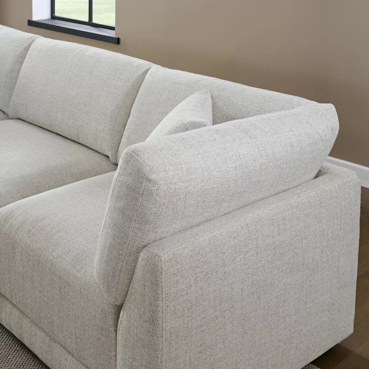 Aiden & Ivy Dayna Grey Fabric 8 Piece Modular Sofa