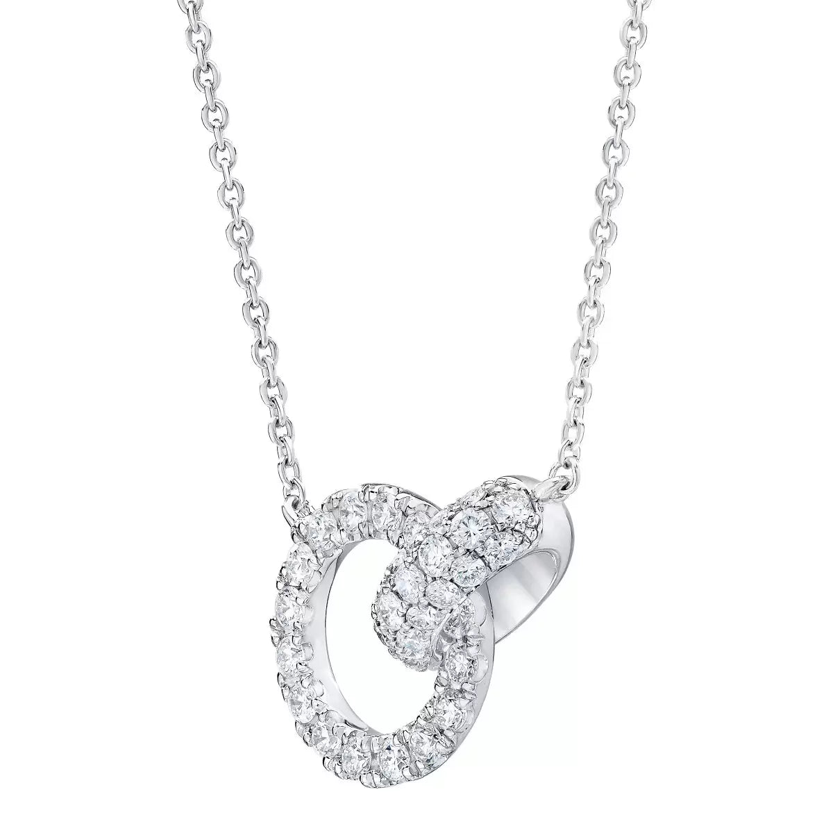 0.50ctw Round Brilliant Cut Diamond Necklace, 14ct White Gold