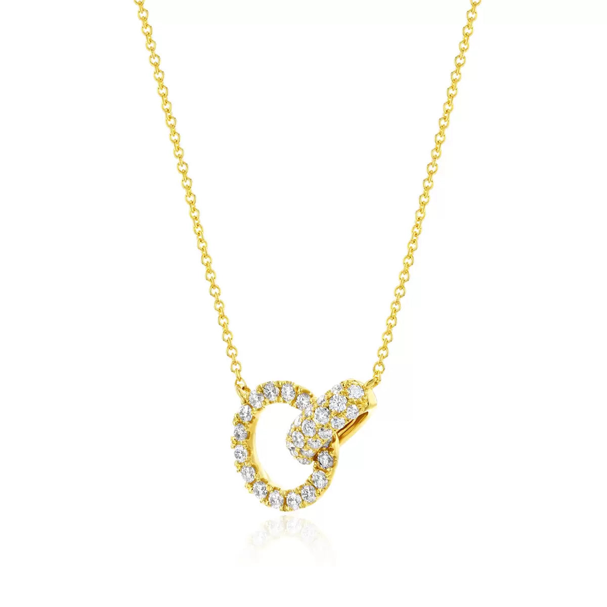 0.50ctw Round Brilliant Cut Diamond Necklace, 14ct Yellow Gold