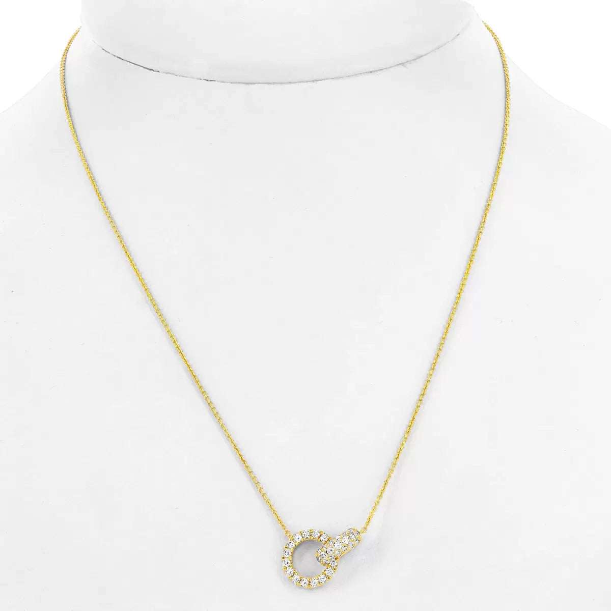 0.50ctw Round Brilliant Cut Diamond Necklace, 14ct Yellow Gold