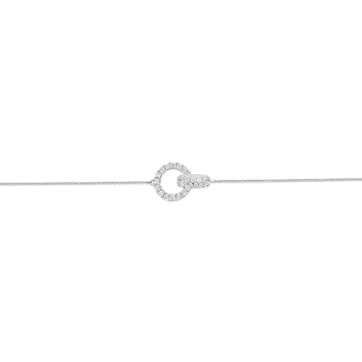 0.50ctw Round Brilliant Cut Diamond Bracelet, 14ct White Gold