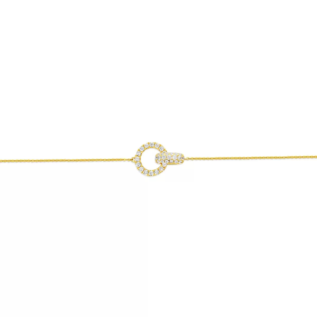 0.50ctw Round Brilliant Cut Diamond Bracelet, 14ct Yellow Gold