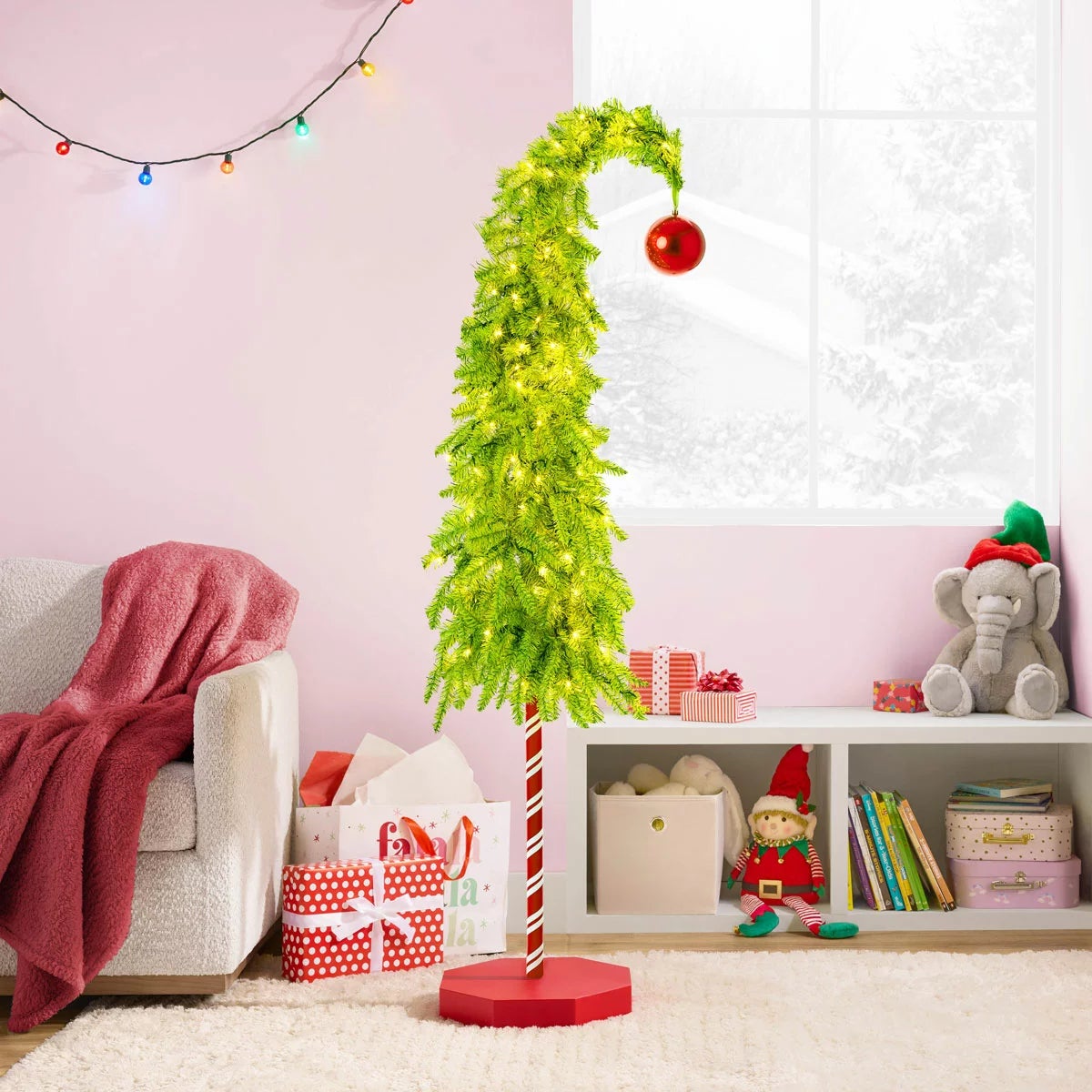 6 ft Whimsical Tree with LED Lights, view 2