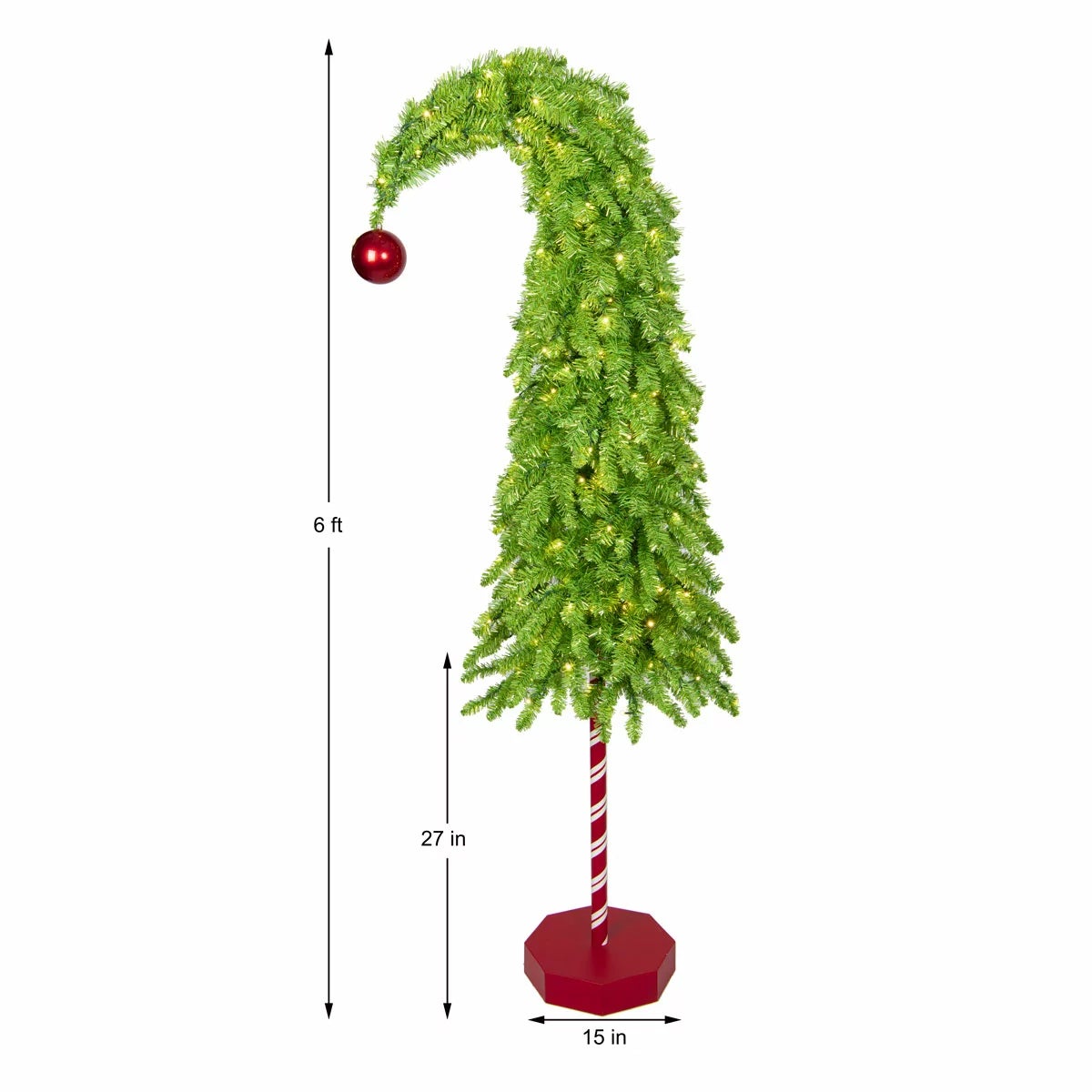 6 ft Whimsical Tree with LED Lights, view 5