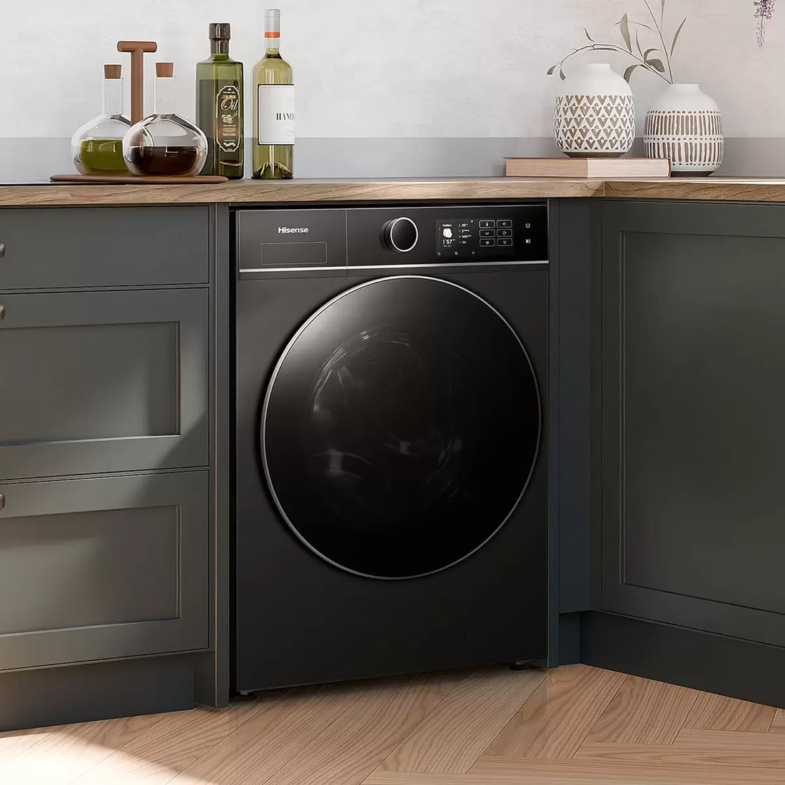 Hisense KitchenFit 5i Series WF5I1045BBQ, 10.5kg Washing Machine, A Rated