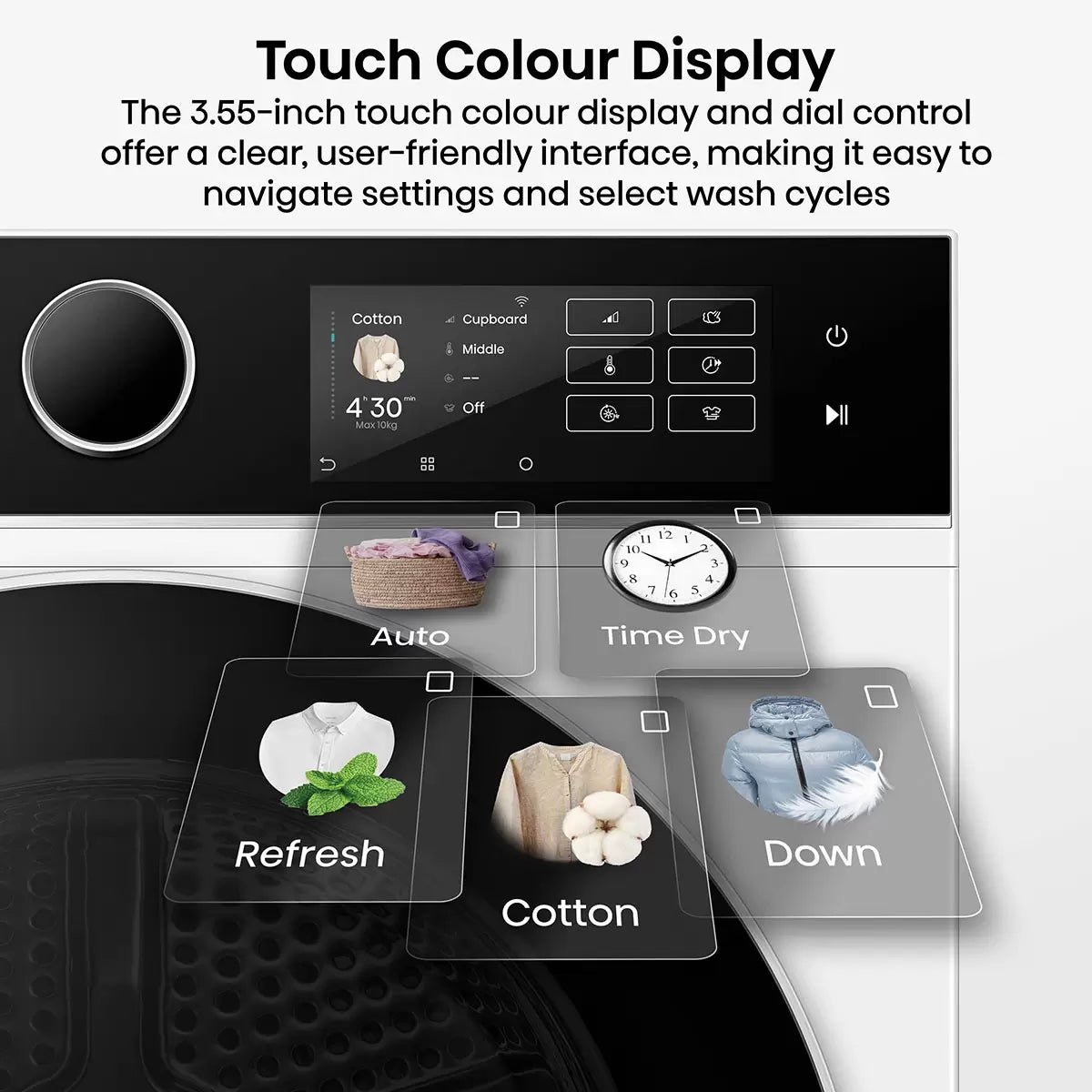 Hisense KitchenFit 5i Series DH5i104BWAB, 10kg Heat Pump Dryer, A+++ Rated