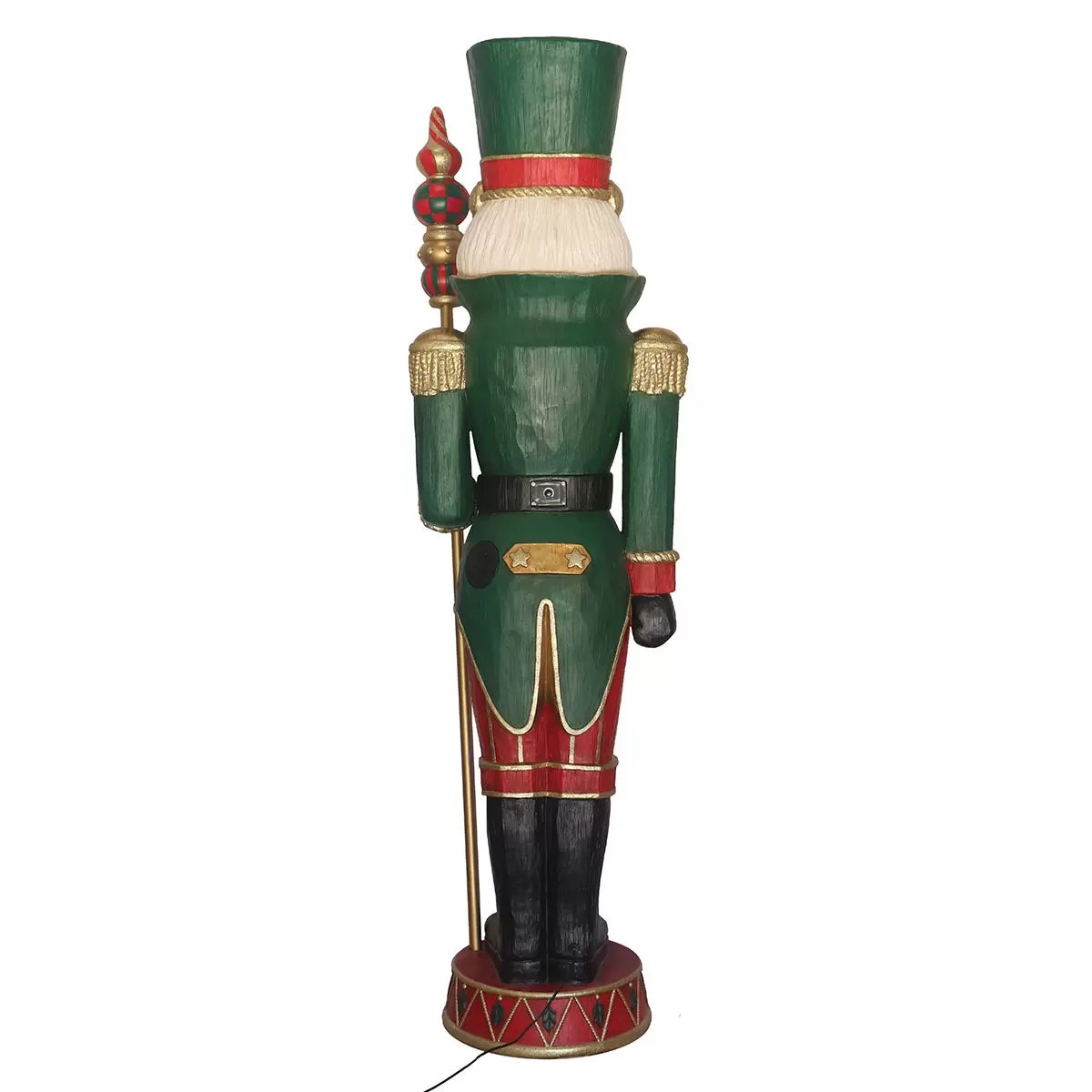 6ft (1.8m) Pre-lit Grand Nutcracker with 25 Colour LED and Music, view 5