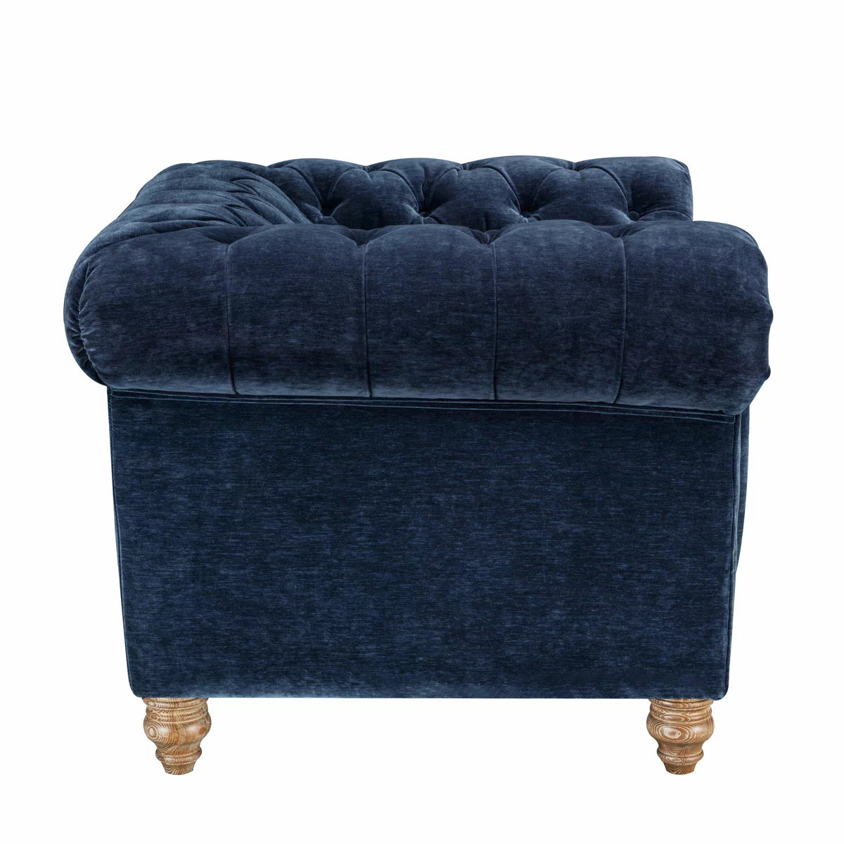 Allington Navy Fabric Chesterfield Armchair