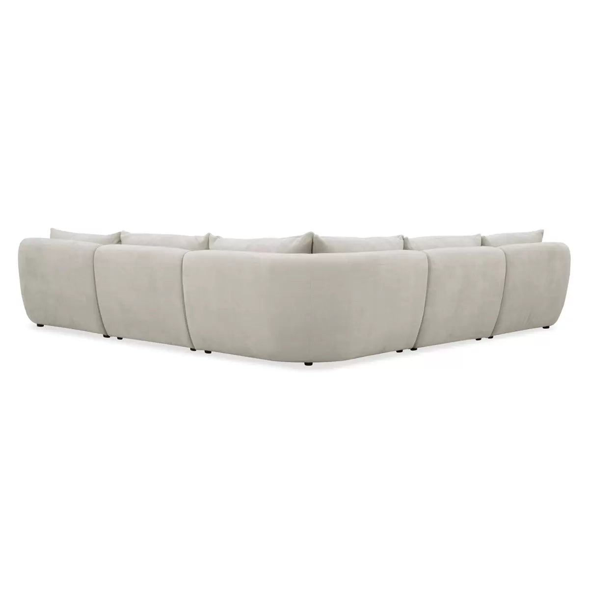 Aiden & Ivy Holley Beige Fabric 5 Piece Modular Sofa