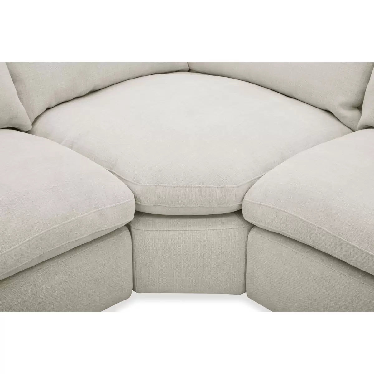 Aiden & Ivy Holley Beige Fabric 5 Piece Modular Sofa