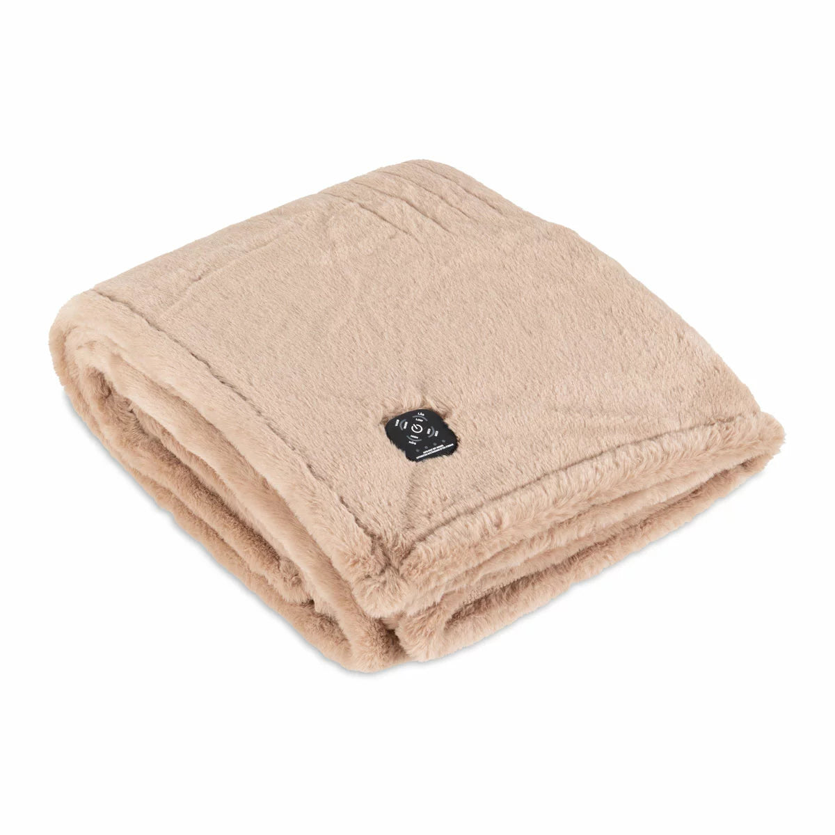 Berkshire Luxe Faux Fur Heated Throw, 127 x 152 cm