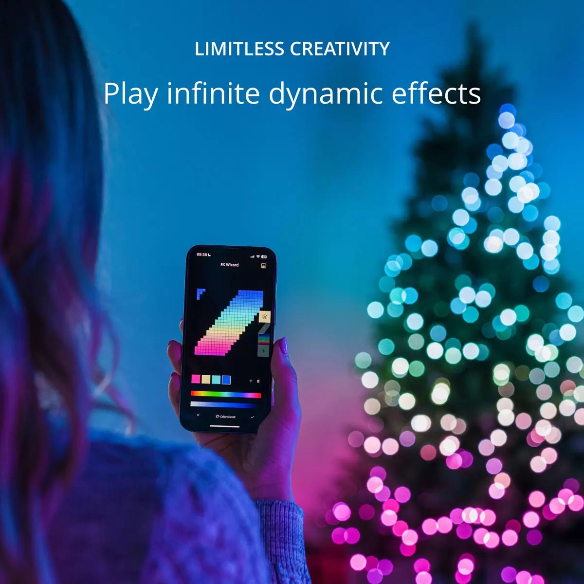 105 ft (32m) Twinkly 400 App Controlled Multicolour Strings LED Lights, view 8