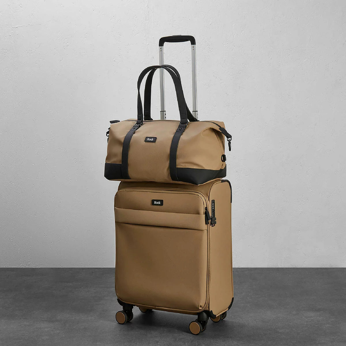 Rock Harper 2 Piece Softside Cabin and Holdall Luggage Set