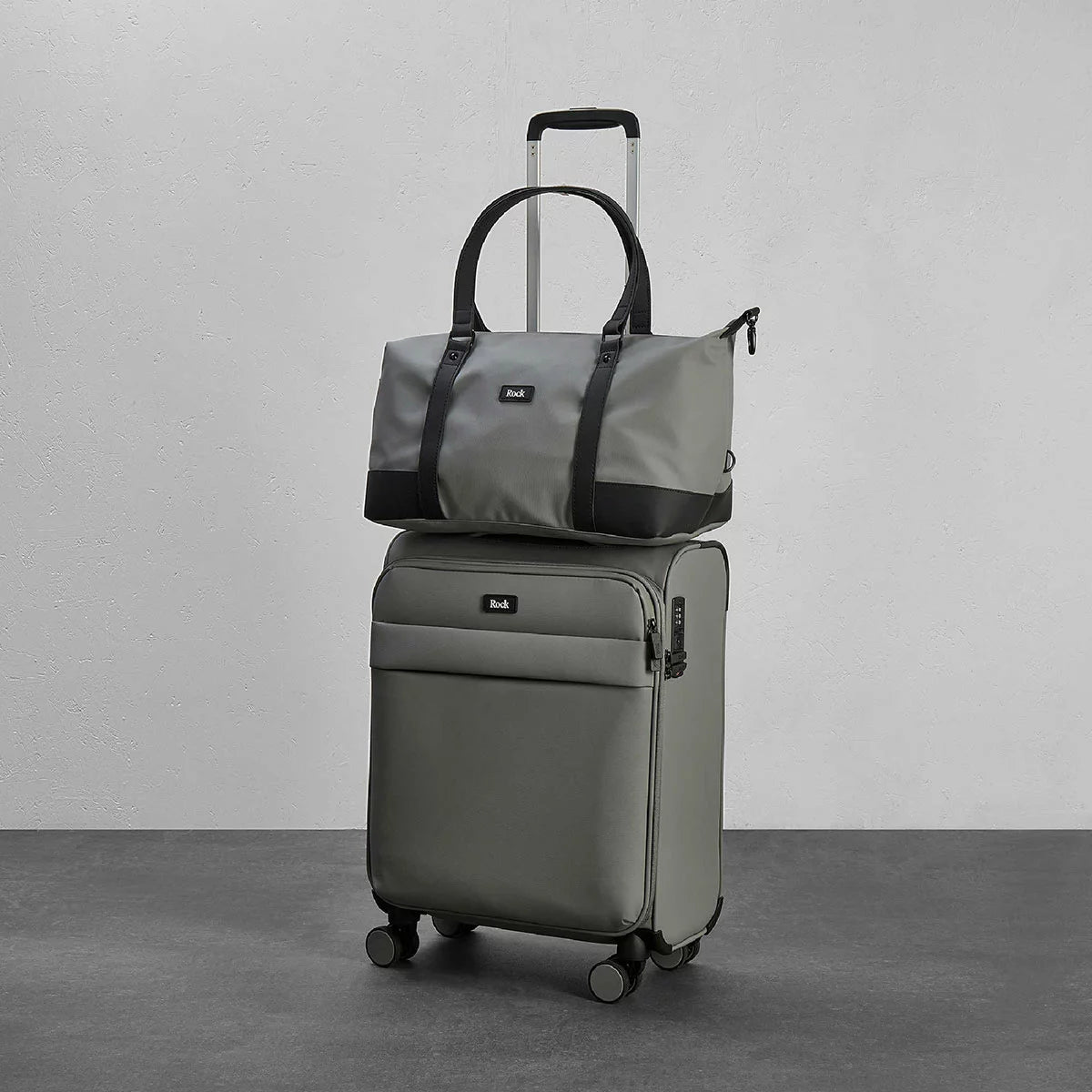 Rock Harper 2 Piece Softside Cabin and Holdall Luggage Set