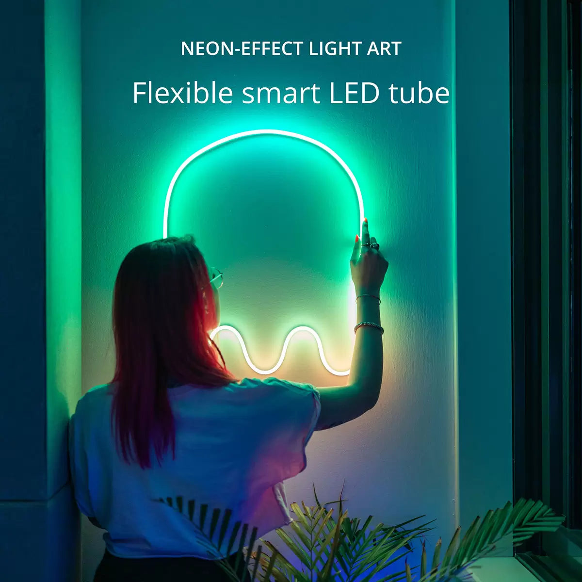 9.8 ft (3m) Twinkly App Controlled Multicolour LED Flex Tube