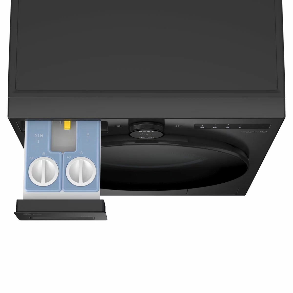 LG W4X7537TBB, 13kg/7kg Washer Dryer, D Rated in Black, view 4