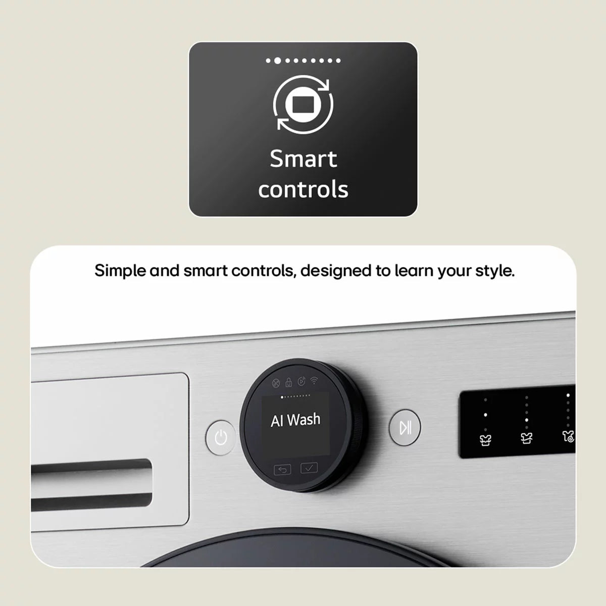 LG W4X7016TWB, 11kg/6kg Washer Dryer, E Rated in White