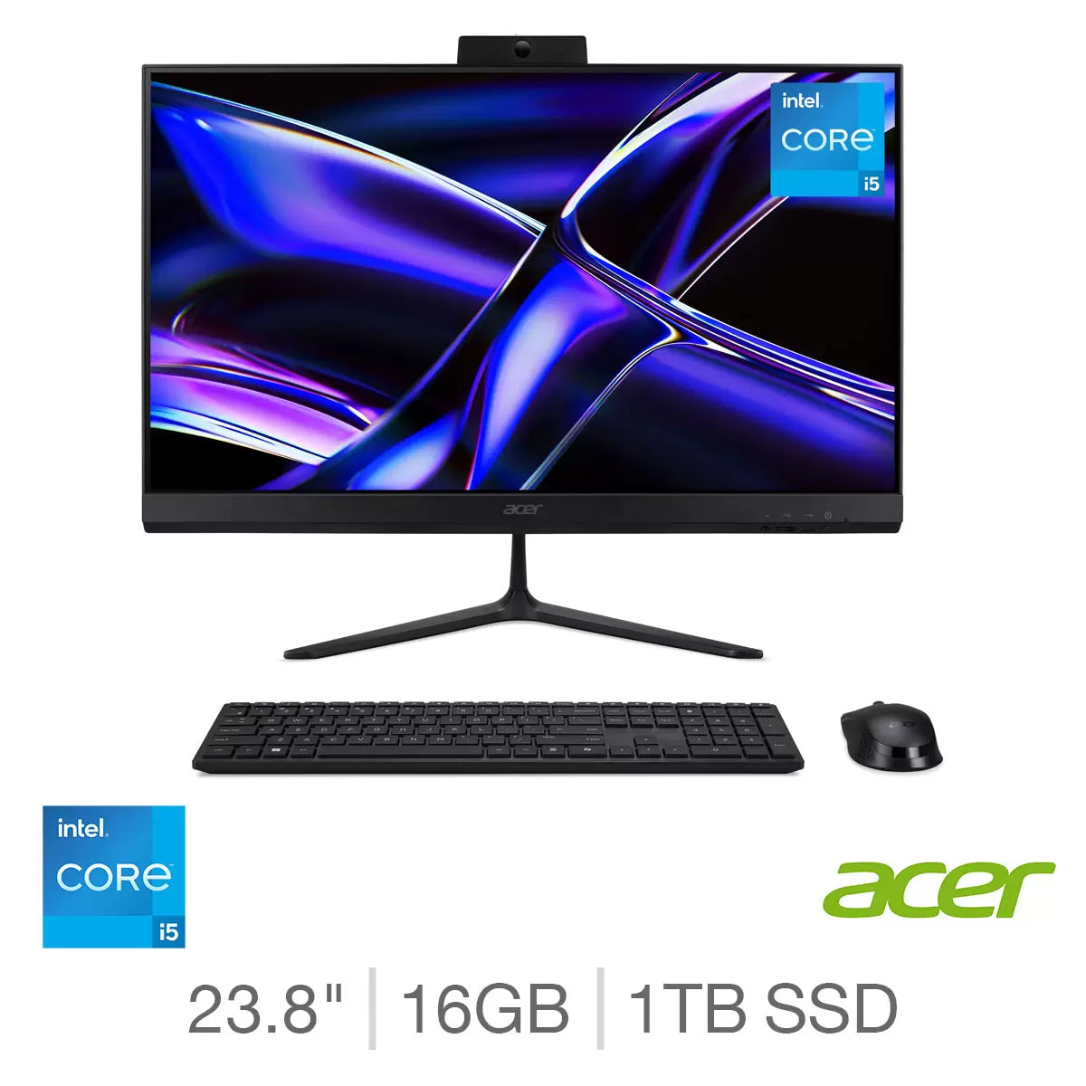 Acer C24-B, Intel Core i5, 16GB RAM, 1TB SSD, 23.8 Inch All in One Desktop PC