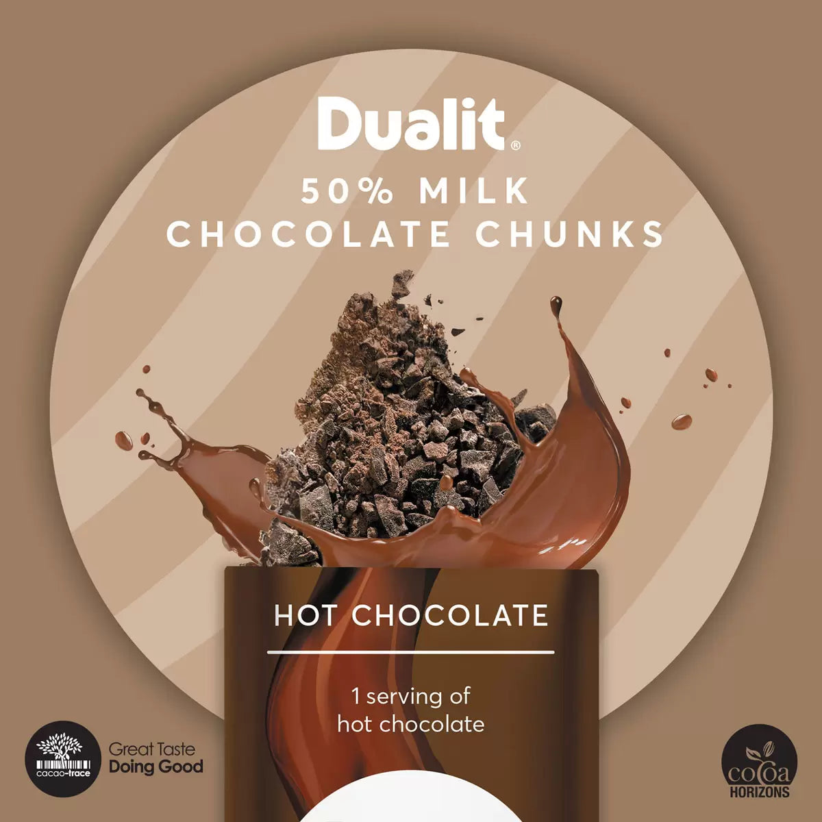 Dualit Milk Frother & Hot Chocolate Maker Max with 4 x Single Serve Belgian